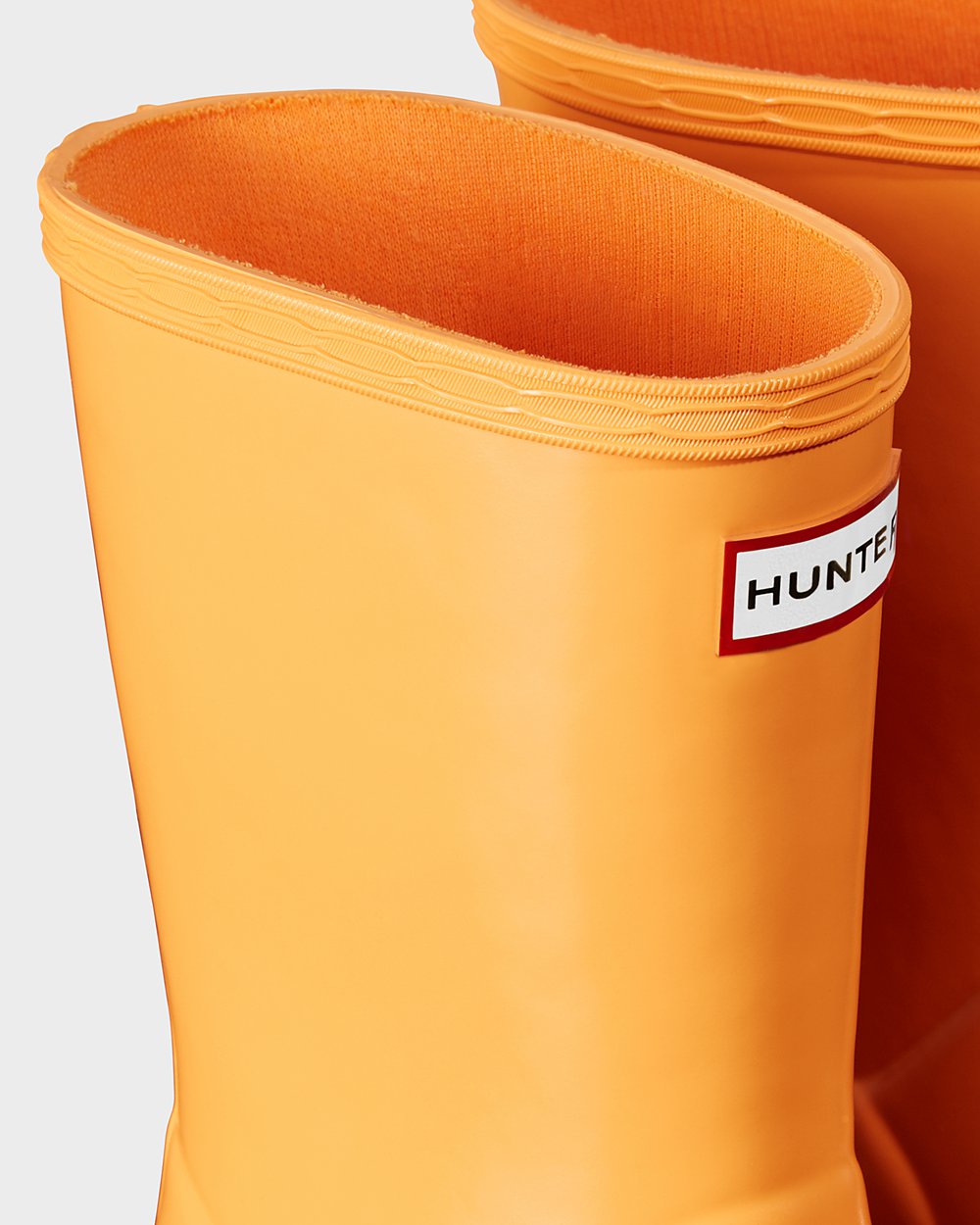 Hunter Gummistøvler Børn Orange | Original First Classic Gloss | RECUH-5197